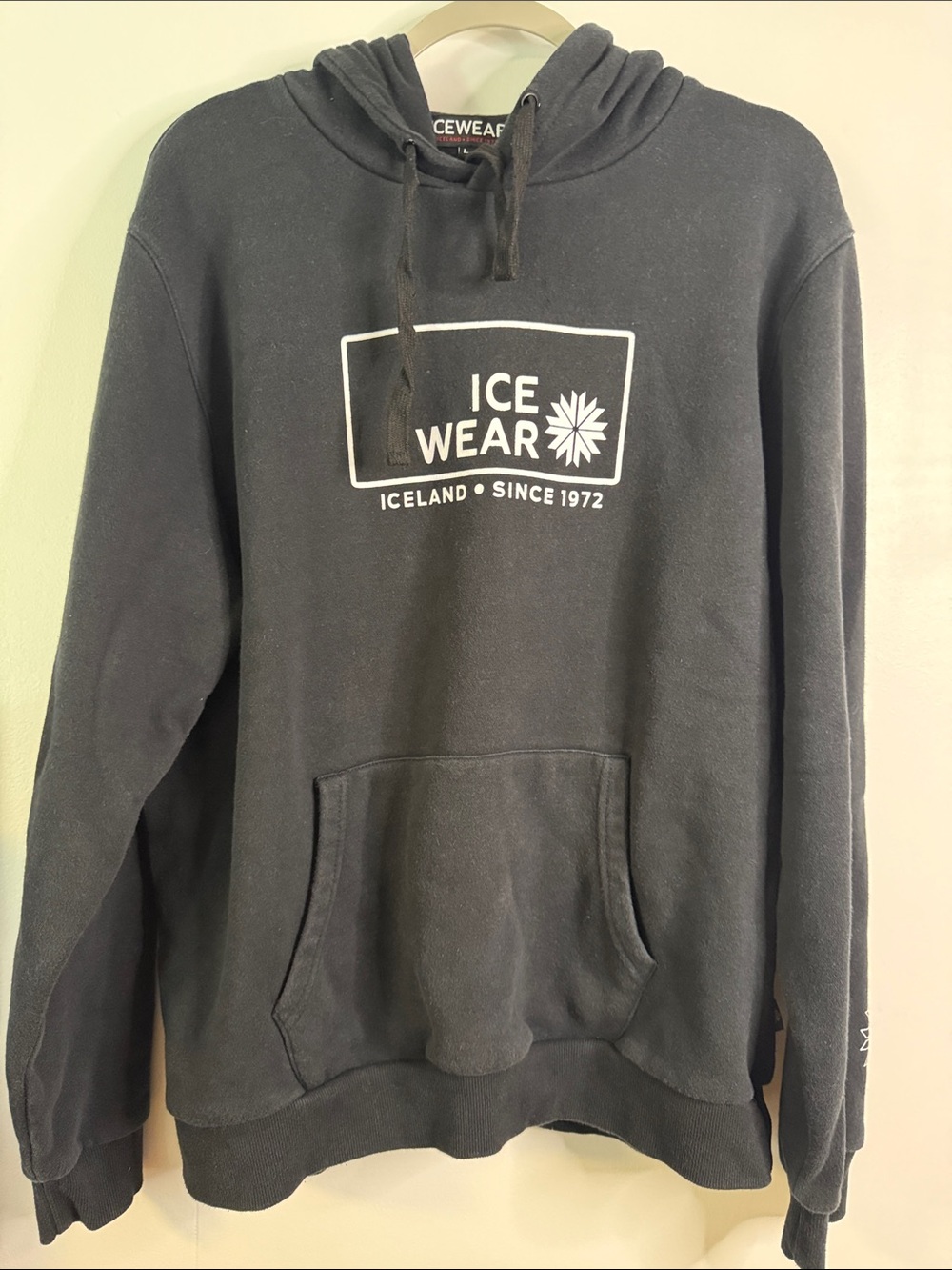 Ice Wear Men's Black Logo Hoodie
